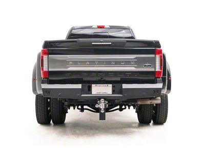 Fab Fours Red Steel Rear Bumper; Matte Black (17-22 F-350 Super Duty)