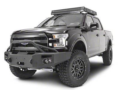 Fab Fours Premium Winch Front Bumper with Pre-Runner Guard (15-17 F-150, Excluding Raptor)