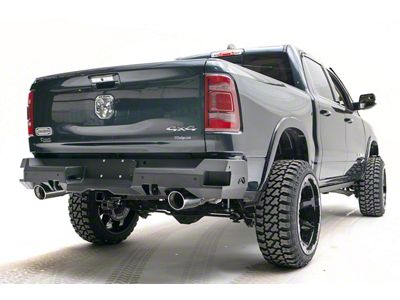 Fab Fours Premium Rear Bumper; Bare Steel (19-25 RAM 1500, Excluding RHO & TRX)
