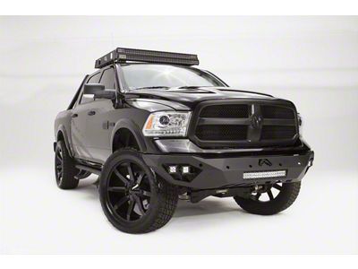 Fab Fours Vengeance Front Bumper with No Guard; Matte Black (13-18 RAM 1500, Excluding Express, Rebel & Sport)