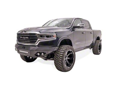 Fab Fours Vengeance Front Bumper with No Guard; Matte Black (19-24 RAM 1500, Excluding Rebel & TRX)