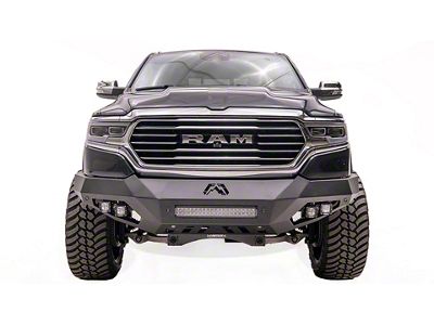 Fab Fours Vengeance Front Bumper with No Guard; Matte Black (21-24 RAM 1500 TRX)