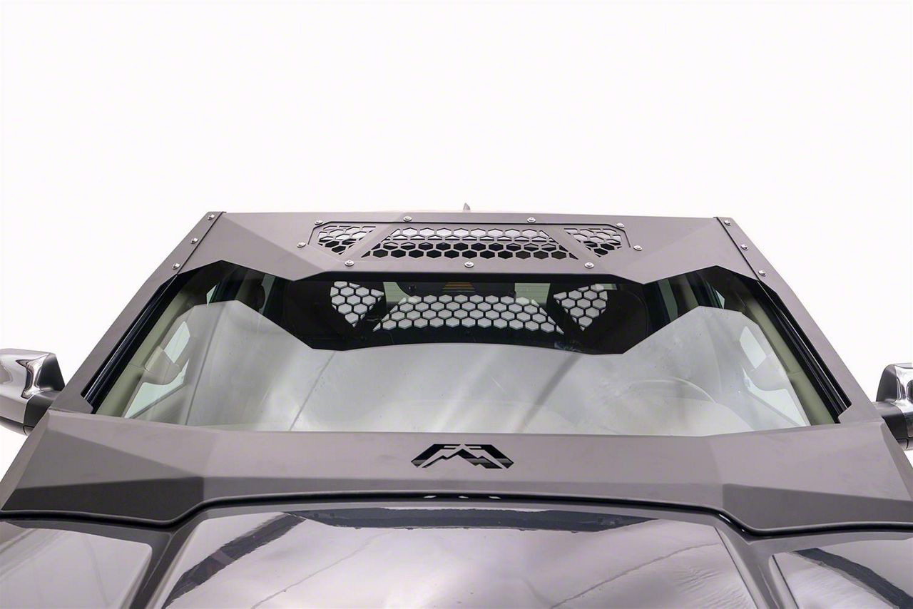 Fab Fours RAM 1500 ViCowl Windshield Protector; Bare Steel VC4200