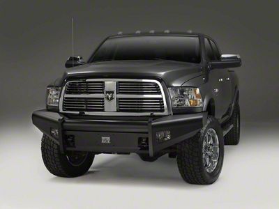 Fab Fours Black Steel Elite Front Bumper; Matte Black (10-18 RAM 2500)