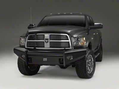 Fab Fours Black Steel Elite Front Bumper with No Guard; Matte Black (06-09 RAM 2500)