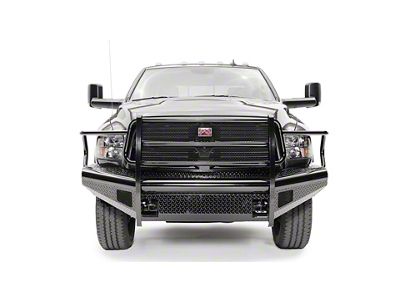 Fab Fours Black Steel Front Bumper with Full Guard; Matte Black (10-18 RAM 2500)