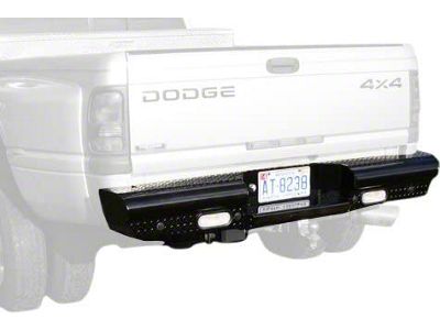 Fab Fours Black Steel Rear Bumper; Matte Black (03-09 RAM 2500)