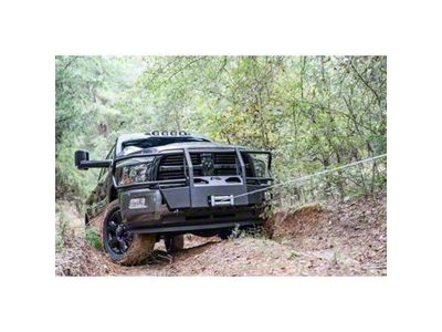 Fab Fours Full Guard Winch Mount; Matte Black (03-18 RAM 2500)