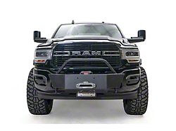 Fab Fours Large Frame Winch Mount; Matte Black (19-24 RAM 2500)