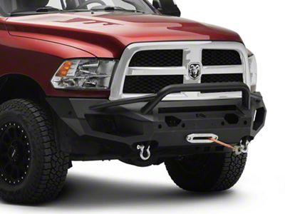 Fab Fours Matrix Front Bumper with Pre-Runner Guard; Matte Black (10-18 RAM 2500)