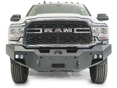 Fab Fours Premium Winch Front Bumper with No Guard; Matte Black (19-24 RAM 2500)