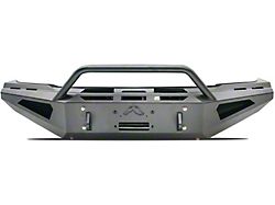 Fab Fours Red Steel Front Bumper with Pre-Runner Guard; Matte Black (19-25 RAM 2500)
