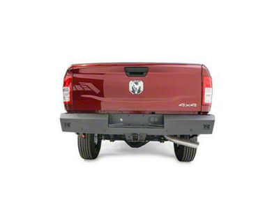 Fab Fours Red Steel Rear Bumper; Matte Black (19-24 RAM 2500)