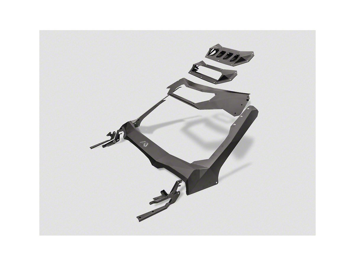 Fab Fours RAM 2500 ViCowl Windshield Protector; Matte Black VC2900 