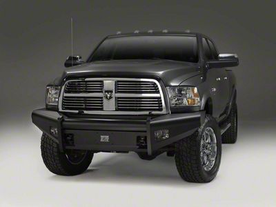 Fab Fours Black Steel Elite Front Bumper; Matte Black (10-18 RAM 3500)