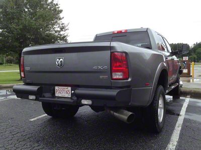 Fab Fours Black Steel Elite Rear Bumper; Matte Black (10-18 RAM 3500)