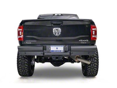 Fab Fours Black Steel Elite Rear Bumper; Matte Black (19-24 RAM 3500)