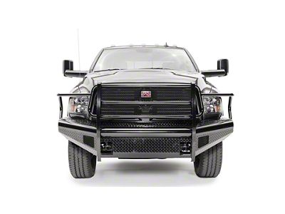 Fab Fours Black Steel Front Bumper with Full Guard; Matte Black (10-18 RAM 3500)