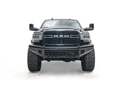 Fab Fours Black Steel Front Bumper; Matte Black (19-24 RAM 3500)