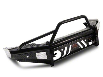 Fab Fours Black Steel Front Bumper with Pre-Runner Guard; Matte Black (19-24 RAM 3500)