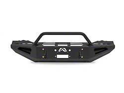 Fab Fours Red Steel Front Bumper with Pre-Runner Guard; Matte Black (03-05 RAM 3500)