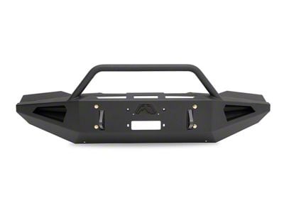 Fab Fours Red Steel Front Bumper with Pre-Runner Guard; Matte Black (06-09 RAM 3500)