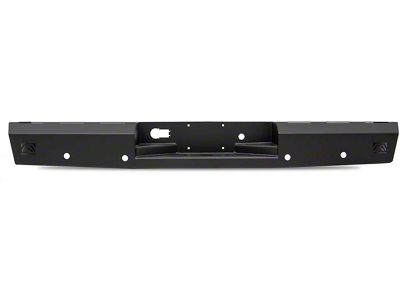 Fab Fours Red Steel Rear Bumper; Matte Black (10-18 RAM 3500)