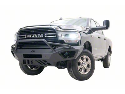 Fab Fours Vengeance Front Bumper with Pre-Runner Guard; Bare Steel (19-24 RAM 3500)