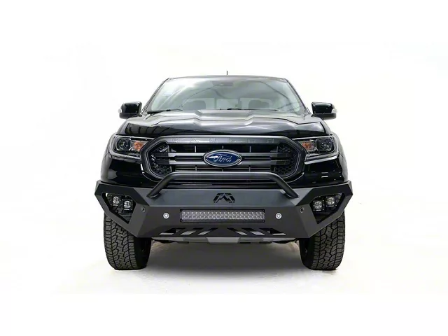 Pro Fab Ranger Fab Fours Ranger Vengeance Front Bumper with Pre-Runner Guard; Matte ...