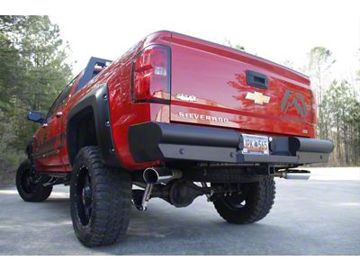 Fab Fours Black Steel Elite Rear Bumper; Matte Black (14-18 Sierra 1500)