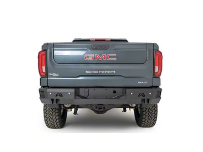 Fab Fours Premium Rear Bumper; Matte Black (19-24 Sierra 1500)