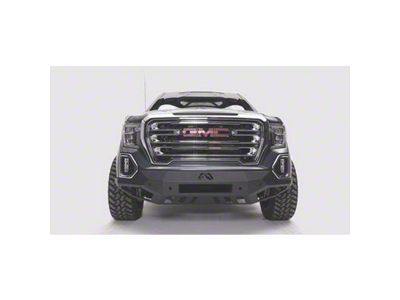 Fab Fours Premium Winch Front Bumper with Pre-Runner Guard; Matte Black (19-21 Sierra 1500, Excluding Diesel)