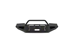Fab Fours Red Steel Front Bumper with Pre-Runner Guard; Matte Black (19-21 Sierra 1500, Excluding Diesel)