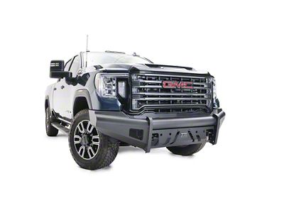 Fab Fours Black Steel Elite Front Bumper; Matte Black (20-23 Sierra 2500 HD)