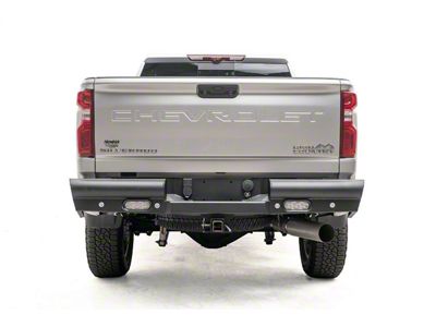 Fab Fours Black Steel Elite Rear Bumper; Matte Black (20-24 Sierra 2500 HD)