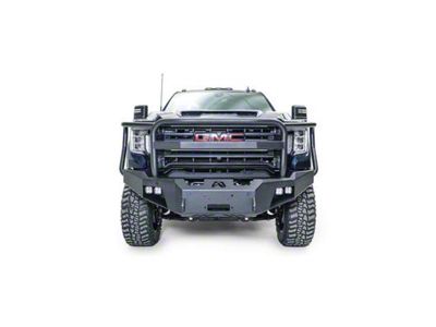 Fab Fours Premium Winch Front Bumper with Full Guard; Bare Steel (20-23 Sierra 2500 HD)