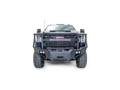 Fab Fours Premium Winch Front Bumper with Full Guard; Matte Black (20-23 Sierra 2500 HD)