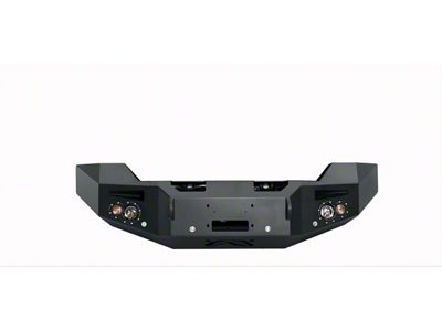 Fab Fours Premium Winch Front Bumper with No Guard; Matte Black (15-19 Sierra 2500 HD)