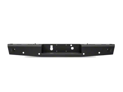 Fab Fours Red Steel Rear Bumper; Matte Black (15-19 Sierra 2500 HD)