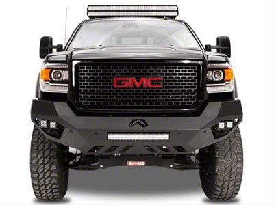 Fab Fours Vengeance Front Bumper with No Guard; Bare Steel (11-14 Sierra 2500 HD)