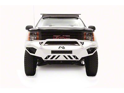 Fab Fours Vengeance Front Bumper with Pre-Runner Guard; Bare Steel (11-14 Sierra 2500 HD)