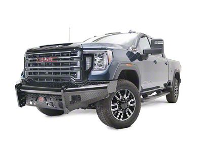 Fab Fours Black Steel Front Bumper; Matte Black (20-23 Sierra 3500 HD)