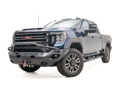 Fab Fours Matrix Front Bumper with Pre-Runner Guard; Matte Black (20-23 Sierra 3500 HD)