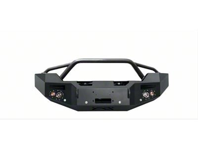 Fab Fours Premium Winch Front Bumper with Pre-Runner Guard; Bare Steel (15-19 Sierra 3500 HD)