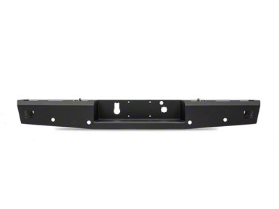 Fab Fours Red Steel Rear Bumper; Matte Black (15-19 Sierra 3500 HD)