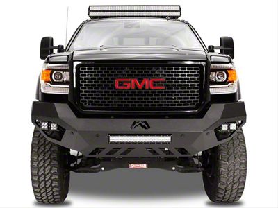 Fab Fours Vengeance Front Bumper with No Guard; Bare Steel (11-14 Sierra 3500 HD)