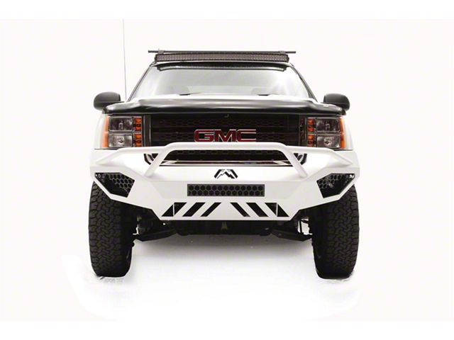 Fab Fours Vengeance Front Bumper with Pre-Runner Guard; Matte Black (11-14 Sierra 3500 HD)