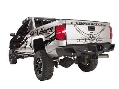 Fab Fours Vengeance Rear Bumper; Matte Black (15-19 Sierra 3500 HD)