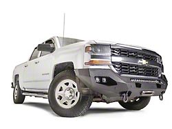 Fab Fours Matrix Winch Front Bumper with No Guard; Matte Black (16-18 Silverado 1500)
