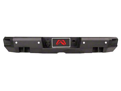 Fab Fours Premium Rear Bumper; Pre-Drilled for Blind Spot Monitor; Bare Steel (19-24 Silverado 1500)